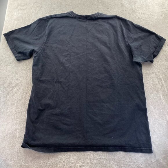 Carhartt Mens Work T-Shirt 2XLT Black Short Sleeve Logo Crew Neck Casual K195 - Picture 10 of 12